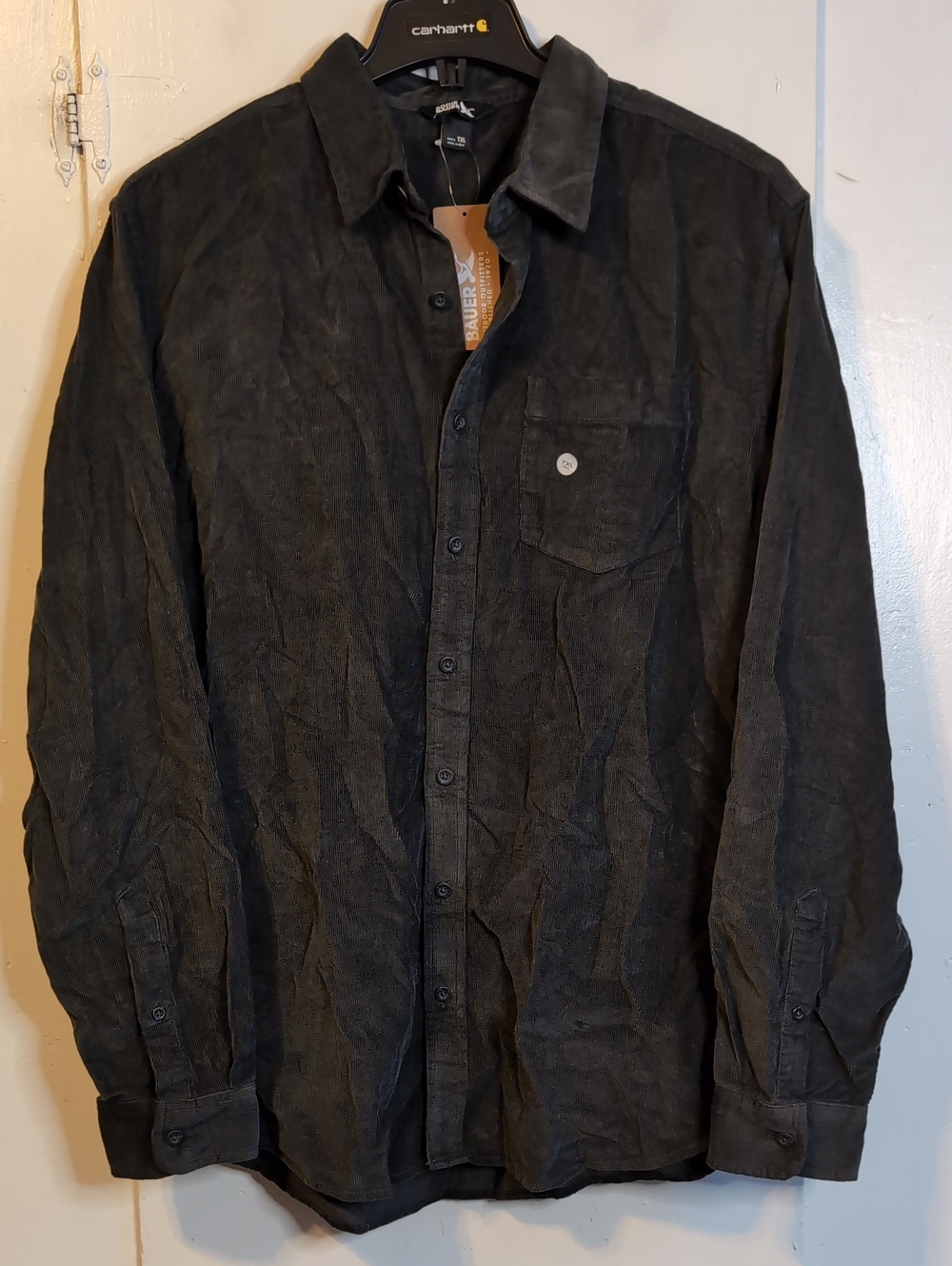 Eddie Bauer Long Sleeve Corduroy Button-Up Shirt mens XLT